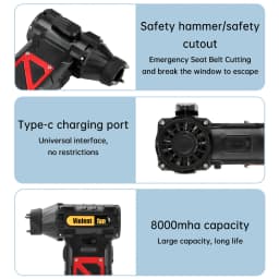 110000RPM Violent Blower Fan Electric Air Duster Adjustable wind speed Violent Blower Rechargeable with Light Car Cleaning