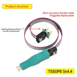 1PCS TSSOP8 MSOP8 Chip Download Burn Write Probe Spring Needle Flash Eeprom Chip Burner Cable Programmer