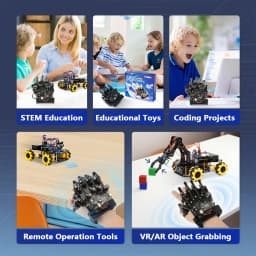ESP32 Motion Sensing Glove Supports Arduino ACECode Python DIY Robotic STEM Toy Starter Kit Five Fingers Arm for Codin Robot Kit