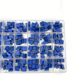 240Pcs 3296W 3296X (50R - 1M) 24 Values Multiturn Trimmer Potentiometer Kit High Precision 3296 Variable Resistor With Free Box