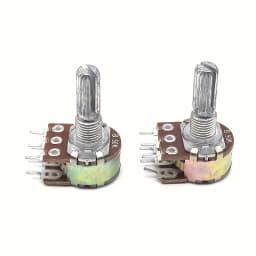 160pcs Wh148 20MM Dual Gang Stereo 6pin Potentiometer kit 1k 2K 5k 10k 20k 50k 100k 500k 1Mwith knobs Single Set Shaft Nuts