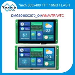DMG80480C070_04WTC DMG80480C070-04WN WTR 7 Inch TFT 800*480 LCD Display RS232 TTL HMI Commercial Touch Panel Screen Smart UART