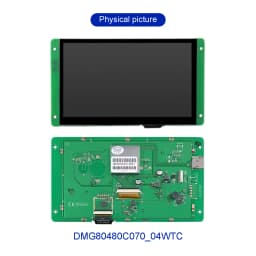 DMG80480C070_04WTC DMG80480C070-04WN WTR 7 Inch TFT 800*480 LCD Display RS232 TTL HMI Commercial Touch Panel Screen Smart UART