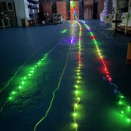 DDDZ 15M/20M String Lights for Kite Line Decoration Big LED Delta Inflatable Kite with Speed and Color Adjust with Meteor Flash
