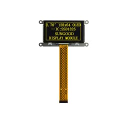 2.7 inch OLED Display 128*64 Resolution SSD1325 Driver 30Pin UG-2864ASYDT01