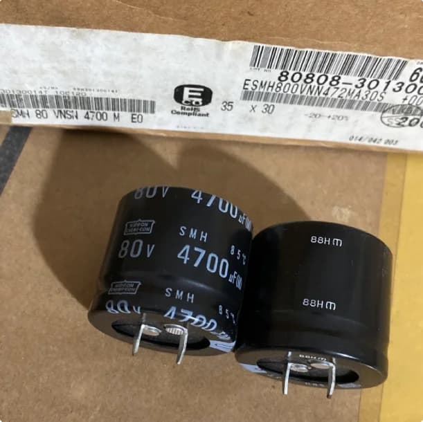4PCS/LOT Original Japanese NIPPON 80V 4700UF SMH series 35 * 30 electrolytic capacitor FREE SHIPPING