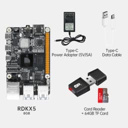 D-Robotics RDK X5 Robot Dev Kit 8GB RAM AI Large Model Sunrise 5 Chip 10TOPS Octa-core Cortex A55 for Edge Computing Projects