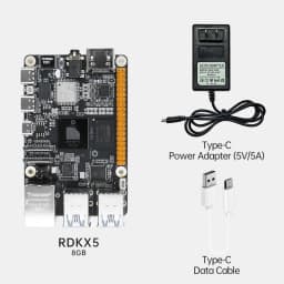 D-Robotics RDK X5 Robot Dev Kit 8GB RAM AI Large Model Sunrise 5 Chip 10TOPS Octa-core Cortex A55 for Edge Computing Projects
