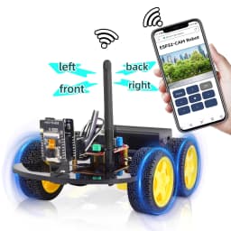 NEW Keyestudio 4WD&2WD ESP32-Cam Robot Car Kit Programmable WIFI Camera Smart Car For Arduino ESP32 Robot Project Robotic Kit
