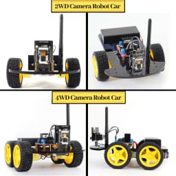 NEW Keyestudio 4WD&2WD ESP32-Cam Robot Car Kit Programmable WIFI Camera Smart Car For Arduino ESP32 Robot Project Robotic Kit