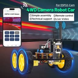 NEW Keyestudio 4WD&2WD ESP32-Cam Robot Car Kit Programmable WIFI Camera Smart Car For Arduino ESP32 Robot Project Robotic Kit