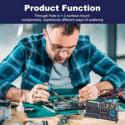 DIY Thermometer Electronics Kit with High/Low Alarm, DC 4.5-5V Temperature Humidity Sensor Soldering Project for STEM Learning