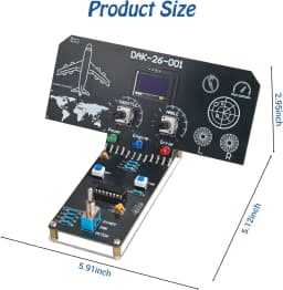 Flight Simulator DIY Soldering Project with LCD & Sound Effects Throttle & Angle Control STEM Electronics Kit for Teens Students