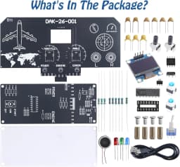 Flight Simulator DIY Soldering Project with LCD & Sound Effects Throttle & Angle Control STEM Electronics Kit for Teens Students