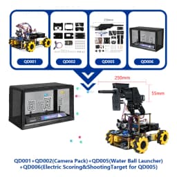ACEBOTT Robot Toy Starter Kit for Arduino Project with ESP32 and Code Learning Develop Skill Full Version Smart Car Kit