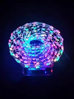 DIY Halo Cube BT Speaker Kit LED Colorful Light Spectrum Welding Practice DIY Kit Electronic Infrared Remote Control DC5V