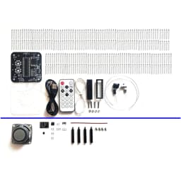 DIY Halo Cube BT Speaker Kit LED Colorful Light Spectrum Welding Practice DIY Kit Electronic Infrared Remote Control DC5V