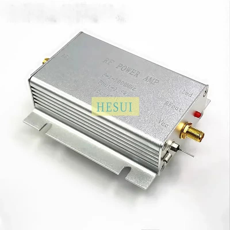 2.5W 1MHz- 1000MHz Amplifier 1MHz- 1GHz Broadband RF power amplifier module board CNC Al shielding shell