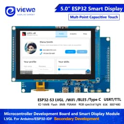 ESP32 S3 Dual Core LVGL 7inch 5inch 4.3inch 4inch HMI 16M Flash Ardu-ino WIFI&Bles Smart Display Screen RGB LCD TFT Module