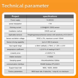 Load Cell Transmitter, Load Cell Amplifier Weighing Sensor Transmitter Output 0-5V 0-10V 4-20mA, Analog Output