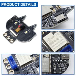Keyestudio Fox:bit ESP32-S3 Camera Built-in 520 KB SRAM and External 8MB PSRAM Supports OV2640 and OV7670 Cameras WIFI Upload