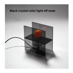 2026 Black Crystal INS Desk Lamp Bedroom Bedlight Decoration