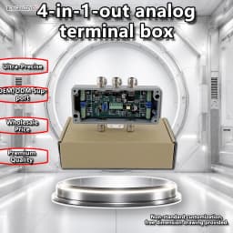 Industrial Load Cell Signal Amplifier 4 Channels 4-20mA 0-10V Converter High Precision Weighing Transmitter Aluminum Box