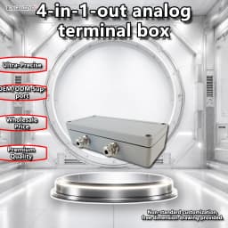 Industrial Load Cell Signal Amplifier 4 Channels 4-20mA 0-10V Converter High Precision Weighing Transmitter Aluminum Box
