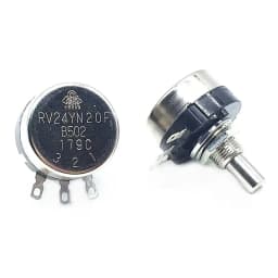 10PCS Potentiometer RV24YN20F B102 B202 B502 B103 B203 B503 B104 B105 Semi-Axle Carbon Film Single Coil 2W 1K 5K 10K 100K 500K