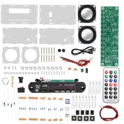 3Wx2 DIY Bluetooth Speaker Kit with FM Radio DIY Soldering Project Practice Solder Assembly DIY Electronic Kit Component Speaker