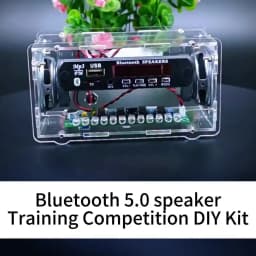 3Wx2 DIY Bluetooth Speaker Kit with FM Radio DIY Soldering Project Practice Solder Assembly DIY Electronic Kit Component Speaker