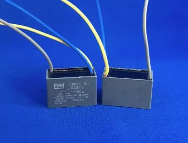 5PCS Fan ceiling fan light speed control motor starting capacitor CBB61 0.75UF+1.25UF 450V three wire