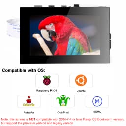 OSOYOO 3.5 RPi5 DSi Touchscreen LCD Display Capacitive Touch Screen Plug and Play Monitor for Raspberry Pi5 4 3 2 B B+