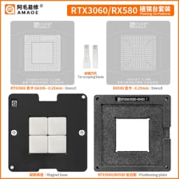 Amaoe Planting Tin Platform BGA Reballing Stencil RTX3060 GN20-E3-A1 RX580 RX5700XT 215-0917220 RX6600XT 215-130000006 RX6800XT