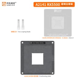 Amaoe Planting Tin Platform BGA Reballing Stencil RTX3060 GN20-E3-A1 RX580 RX5700XT 215-0917220 RX6600XT 215-130000006 RX6800XT
