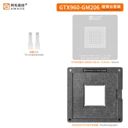 Amaoe Planting Tin Platform BGA Reballing Stencil RTX3060 GN20-E3-A1 RX580 RX5700XT 215-0917220 RX6600XT 215-130000006 RX6800XT
