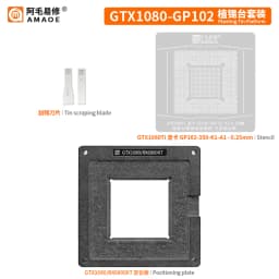 Amaoe Planting Tin Platform BGA Reballing Stencil RTX3060 GN20-E3-A1 RX580 RX5700XT 215-0917220 RX6600XT 215-130000006 RX6800XT