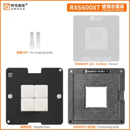Amaoe Planting Tin Platform BGA Reballing Stencil RTX3060 GN20-E3-A1 RX580 RX5700XT 215-0917220 RX6600XT 215-130000006 RX6800XT