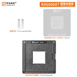 Amaoe Planting Tin Platform BGA Reballing Stencil RTX3060 GN20-E3-A1 RX580 RX5700XT 215-0917220 RX6600XT 215-130000006 RX6800XT