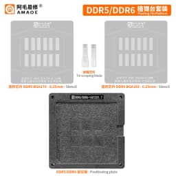 Amaoe Planting Tin Platform BGA Reballing Stencil RTX3060 GN20-E3-A1 RX580 RX5700XT 215-0917220 RX6600XT 215-130000006 RX6800XT