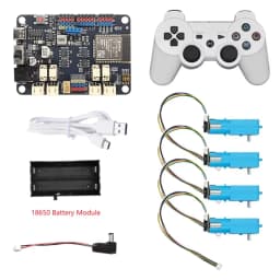 ESP32 Dev Board 3A Motor Driver (4 DC or 4 Encoder/4 Servo) 2.4GHz WiFi & Bluetooth ESP32-WROOM-32E 6-16V DC Input  USB-C 4*I2C