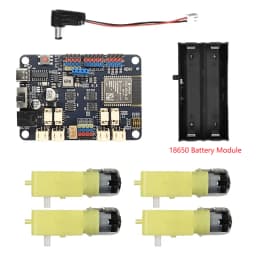 ESP32 Dev Board 3A Motor Driver (4 DC or 4 Encoder/4 Servo) 2.4GHz WiFi & Bluetooth ESP32-WROOM-32E 6-16V DC Input  USB-C 4*I2C