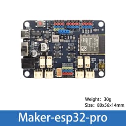ESP32 Dev Board 3A Motor Driver (4 DC or 4 Encoder/4 Servo) 2.4GHz WiFi & Bluetooth ESP32-WROOM-32E 6-16V DC Input  USB-C 4*I2C