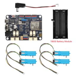 ESP32 Dev Board 3A Motor Driver (4 DC or 4 Encoder/4 Servo) 2.4GHz WiFi & Bluetooth ESP32-WROOM-32E 6-16V DC Input  USB-C 4*I2C