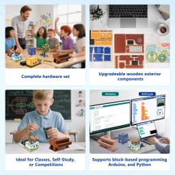 ACEBOTT ESP32 Basic Starter Kit Programming Kit with Sensors IoT ESP32 Electronic Engineering Learning Kit for Arduino