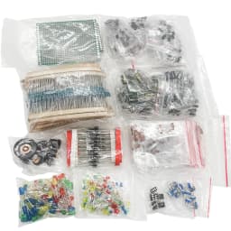 1900PCS Electronic Component Kit Capacitors, Resistors, Transistors, Diodes, PCB, IC, for Electronic Products DIY and Enthusiast