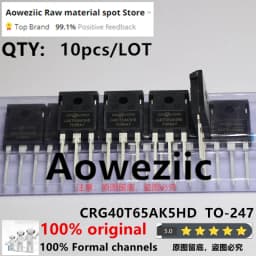 Aoweziic 2024+ 100% New Original CRG40T65AK5HD G40T65AK5HD 40T65 TO-247 IGBT Pipe Welder Usually 40V 650V