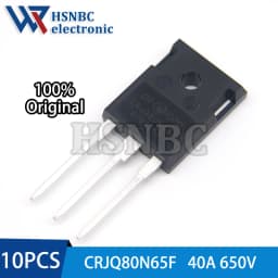 10PCS CRJQ80N65F 80N65 TO-247 40A 650V N-channel Power MOSFET Transistor 100% New Original