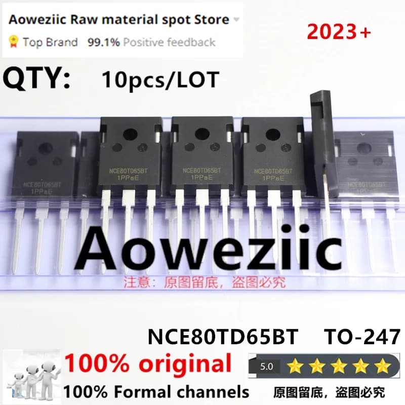 Aoweziic 2023+ 100% new imported original NCE80TD65BT 80TD65 TO-247 IGBT Single Pipe 80A 650V