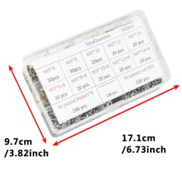 1Set 910PCS Brass Standoff Spacer Kit 230PCS PMM3 + 230PCS NutM3 + WasheM3 Hex head Brass Spacing Screws Threaded M3 Pillar PCB